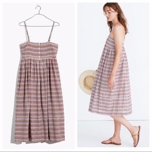 Scalloped midi dress